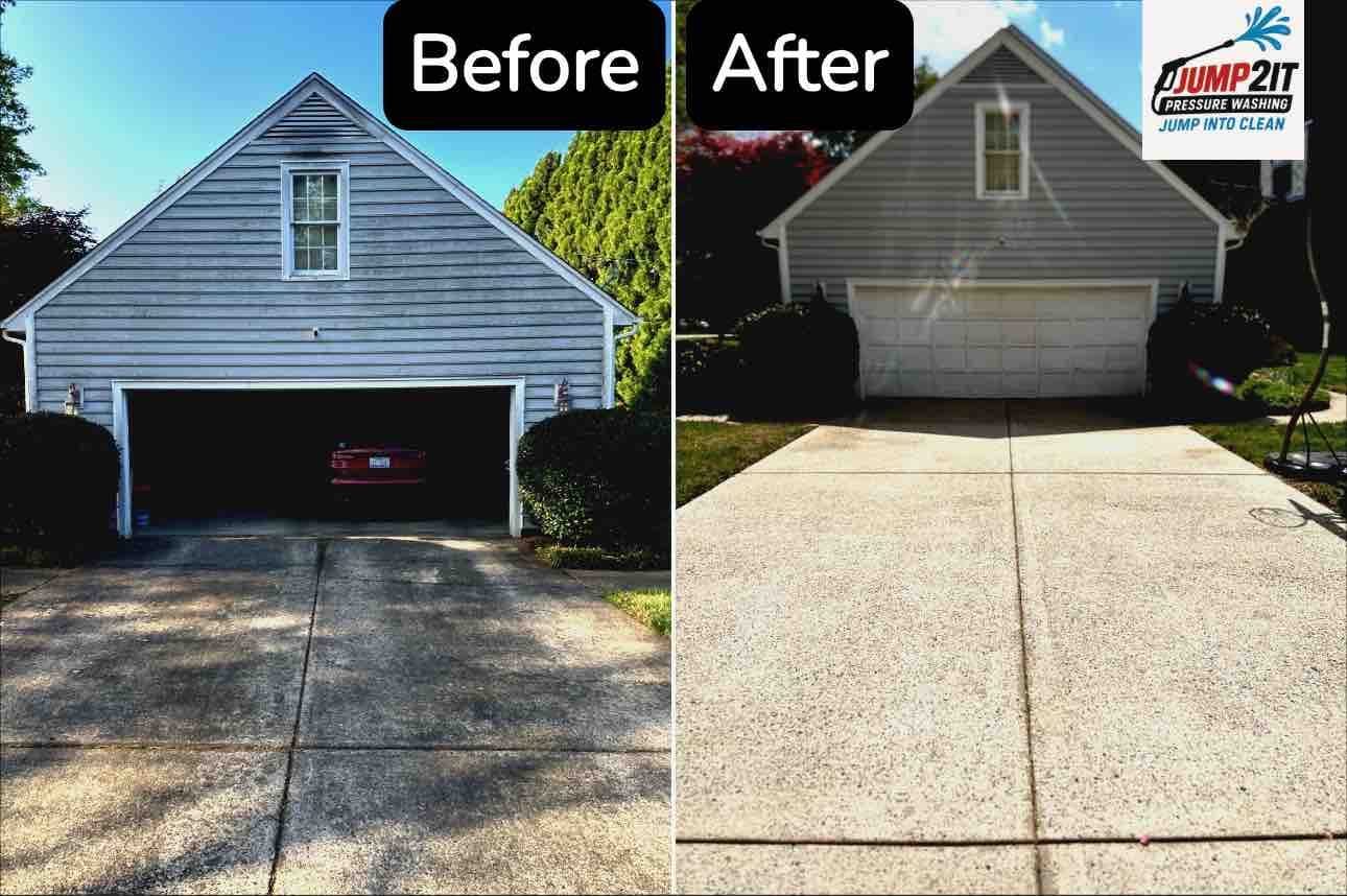 Professional pressure washing result on a Greensboro, NC property (8)