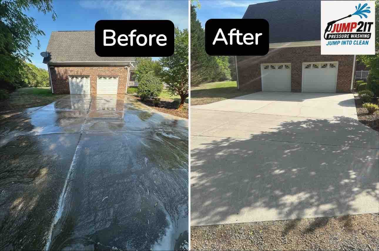 Professional pressure washing result on a Greensboro, NC property (13)