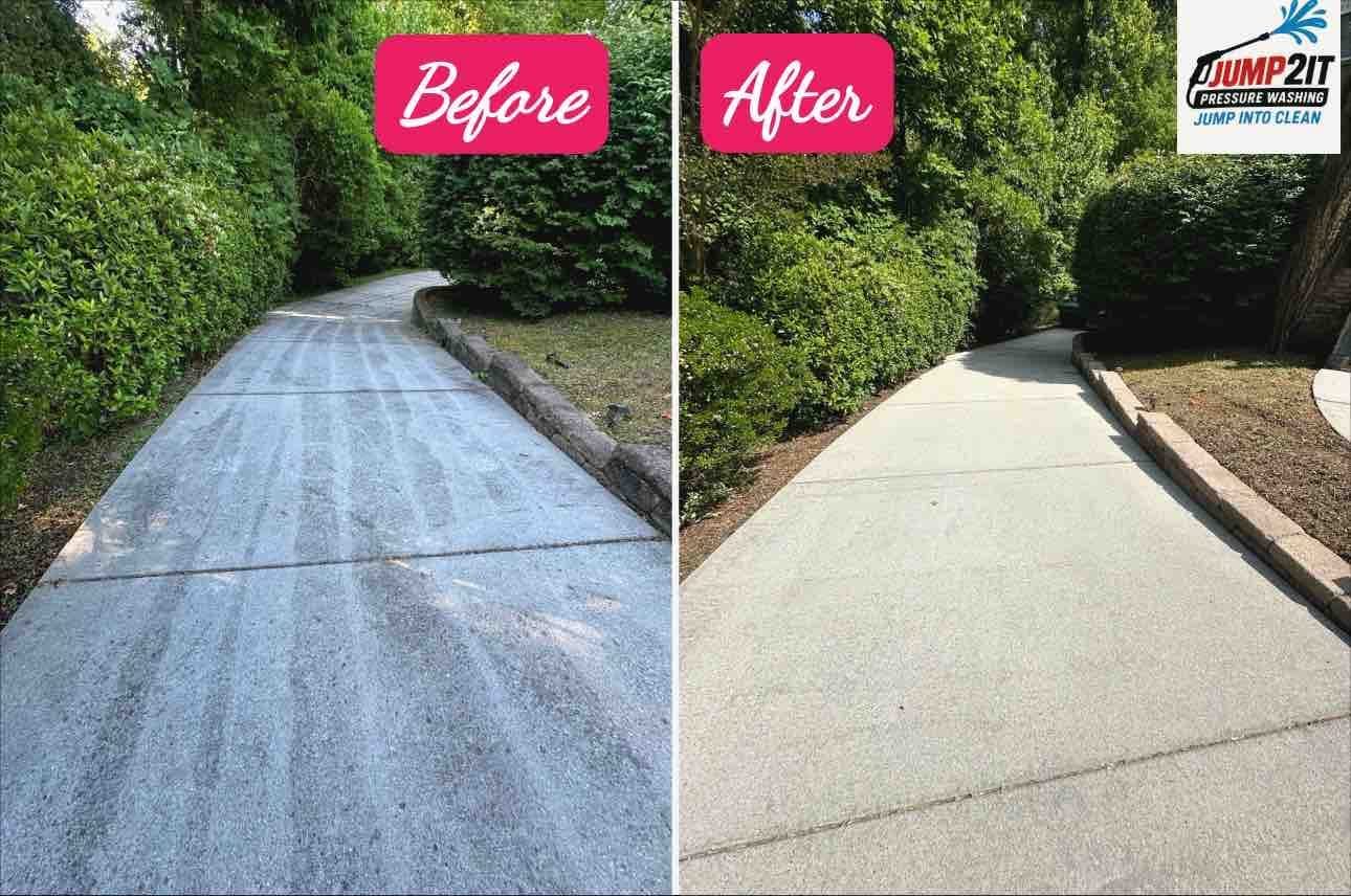 Professional pressure washing result on a Greensboro, NC property (18)